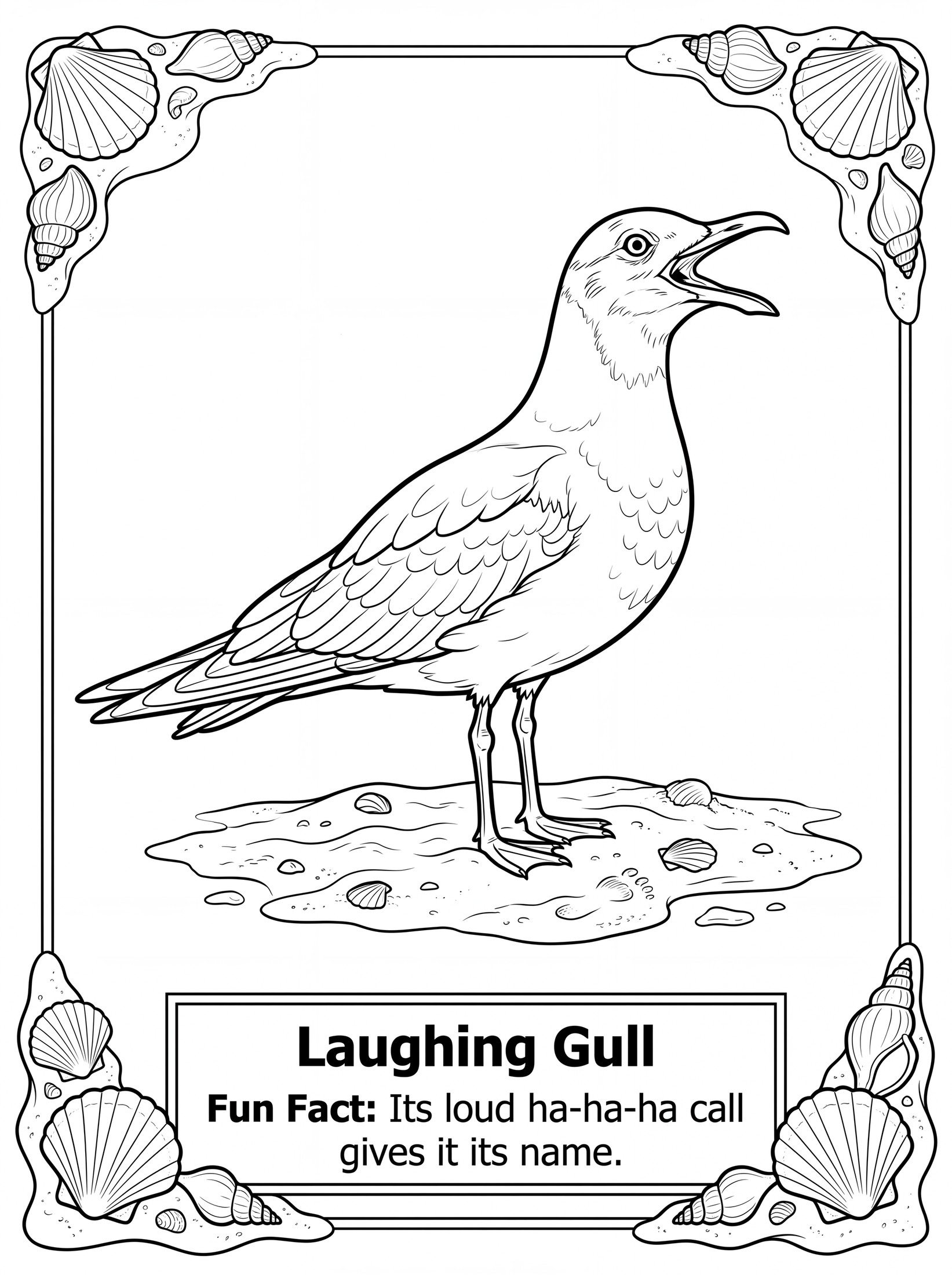 Laughing Gull coloring page