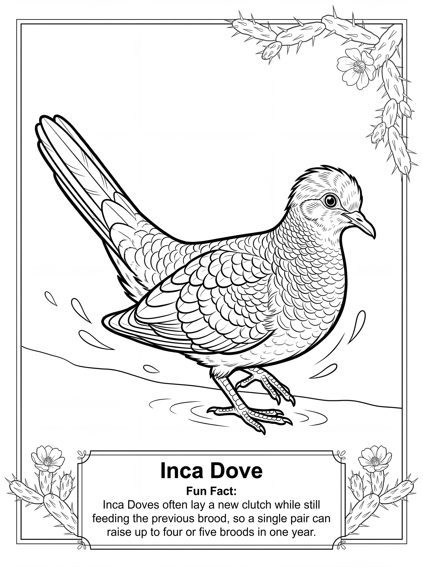 Inca Dove coloring page